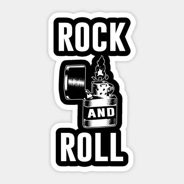 Rock And Roll Lighter Sticker by Periaz